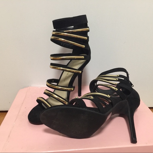 Wild Diva strappy heels - Picture 1 of 5